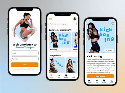 Female lead workout App app app design branding daily 100 challenge daily ui daily ui 041 dailyui dailyuichallenge design female lead female lead app gradient graphic design logo mobile ui ux web design workout tracker