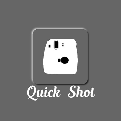 Camera App, Quick Shot white app icon logo