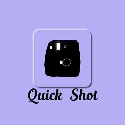 Camera App, Quick Shot black app icon logo