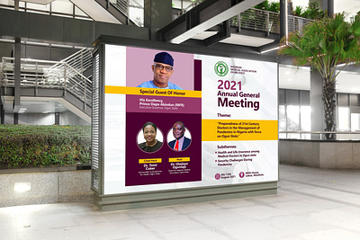 Signage design: Nigerian Medical Association, Ogun State; AGM. advertising brand identity signage