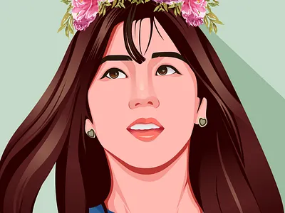 Portrait Illustration art artwork avatar cartoon color design digitalart drawing face flat illustration illustrator line art minimal pop portrait design sketch vector vectorart vectorillustration