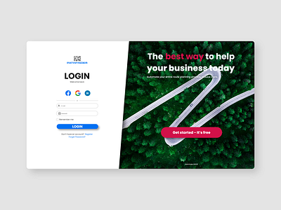 TMS: Login Page app design figma logistics ui