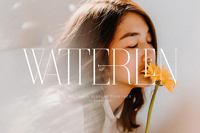 Watterlen - All Caps Ligature Serif Font advertising branding classy display display font elegant fashion fonts lettering logo luxury magazine minimalist modern sans serif serif stylishe typeface typography unique