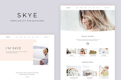 Skye - Modern Blog Elementor Template Kit app blog blogger blogging clean creative elementor journal lifestyle magazine modern personal photography pro simple travel ui ui design ux ux design