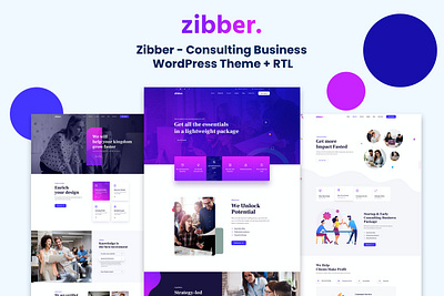 Zibber - Consulting Business WordPress Theme + RTL accountant advertising adviser app business company consulant consulting corporate design finance financial insurance legal marketing multipurpose ui ui design ux ux design