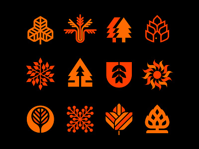 Croma autumn alpine autumn beer branch hops icon leaf logo maple nature nordic pine snowflake solar sun symbol tree type x