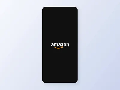 Amazon app - Splash screen exploration animation branding design glow effect glowing logo logo motion graphics splash screen