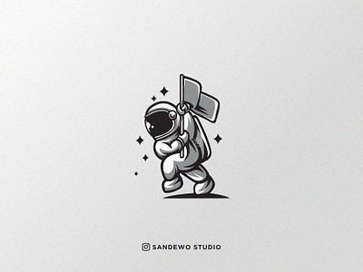 Cute Astronaut Design Illustration adobe adobe illustrator astronaut cute illustration astronaut logo awesome awesome creative logos baby design branding cute astronaut cute illustration cute logo design illustration logo logo design logodesign logotype shirt vector vector illustration