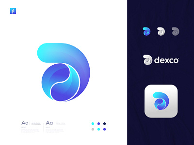 D Modern Abstract Logo Mark abstract logo app app logo branding creative logo d d letter d logo d logo mark icon logo logo mark logodesign minimal logo modern logo simple