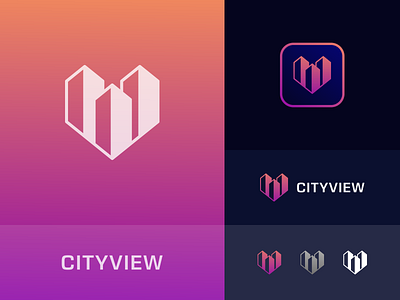 Cityview Logo branding bussines logo city company logo design graphic design logo logo design minimal smartcity techlogo technology technologylogo