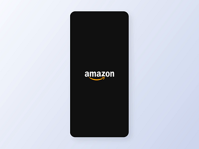 Amazon app - Splash screen exploration animation branding design glow effect glowing logo logo motion graphics splash screen