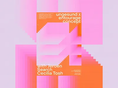 ungesund x entourage concept x clean design flat graphic design layout poster ui