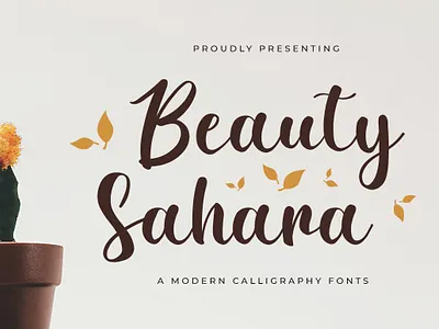 Beauty Sahara Font branding calligraphy design fo font font design illustration lettering logo type typography ui vector