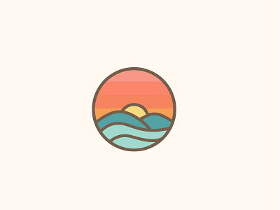 Sunrise brand brand design brand identity branding branding design logo logo design logodesign logos nature logo ocean sea simple sun sunrise water wave wave logo