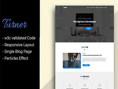 Turner - One Page Portfolio HTML Template bootstrap bootstrap template clean creative design html css html template html5 onepage personal personal portfolio portfolio portfolio template responsive webdesign website