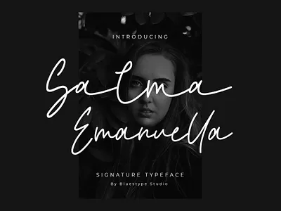 Salma Emanuella - Signature Style Font branding design font font design illustration logo signature type typography ui vector