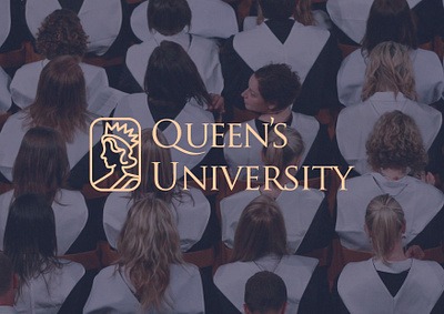 Queen's University branding college design education england graphic graphic design institution layout learning line logo queen serif university vector