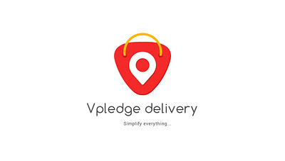 Vpledge delivery branding design icon illustration logo