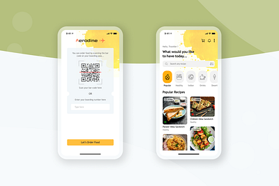 Aerodine app concept airline app behance debut design dribbble figma flights food icon login mobile app design mobile ui travel typography ui user interface ux uxui yellow