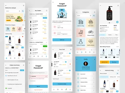 E-commers - Mobile App Design app design best design design ecommers illustration interaction minimal mobile app mobile app design mobile ui sopping ui ui design uidesign uitrends uiux uiuxdesign