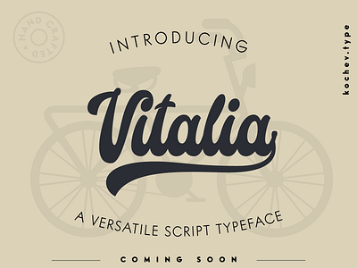 Vitalia Script font fontlab lettering retro script type typeface typography