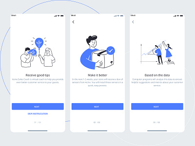 How it works screen app design illustration ui ux