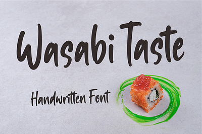 Wasabi Taste branding design font icon illustration lettering logo typography ui vector