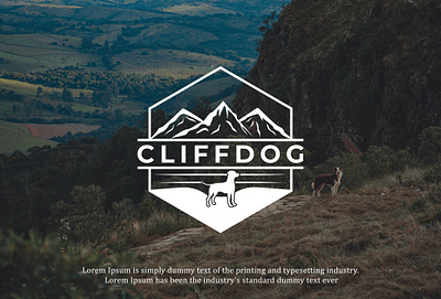 Cliff Dog mountain adventure outdoor logo design adventure logo animal adventure logo awesome logo badge logo business logo creative logo dog logo graphic design lake logo minimalist logo mountain logo nature logo outdoor logo snow mountain symbol logo tourism logo travel logo
