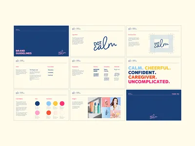 Dot Calm I Brand Guidelines branding graphic design logo visual design