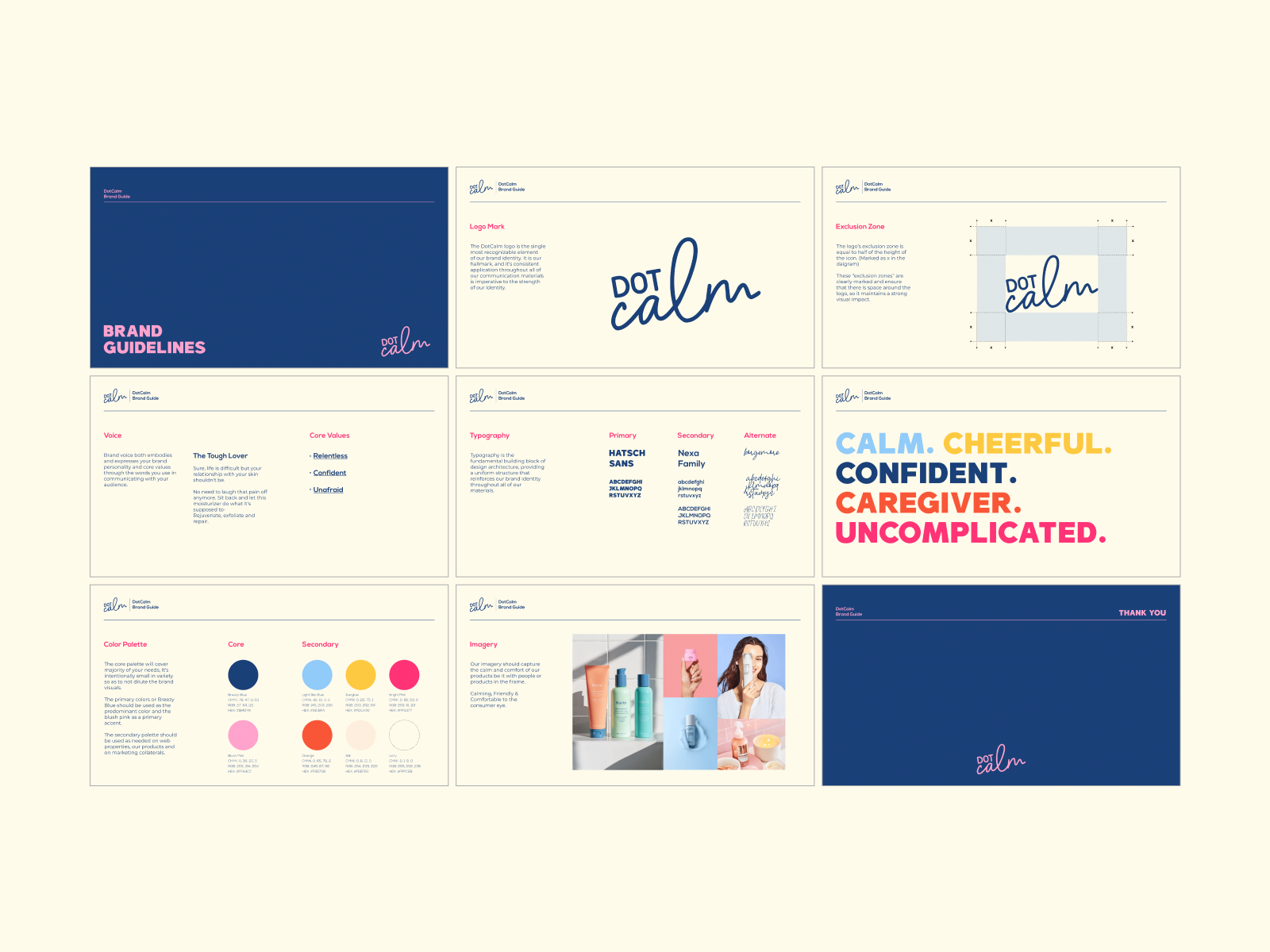 Example of Dot Calm I Brand Guidelines