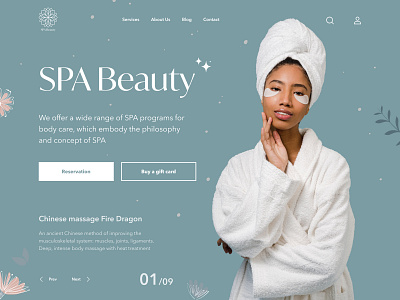 SPA beauty beauty app beauty clinic beauty salon cosmetic fasion girl landingpage minimalist salon service spa surgery treatment uiux website