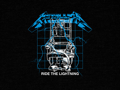 Metallica - Ride the Lightning apparel band tee bandmerch electric chair fashion merch metal metal band metallica ride the lightning