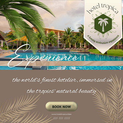 Hotel Tropica branding design gif graphic design hotel instagram logo motion graphics typography weeklywarmup