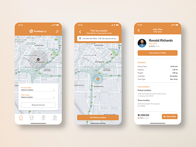 Transport App app branding concept design figma graphic design icon illustration logo mobile motion graphics ui ux