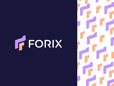 FORIX abstract logo app icon brand development brand identity branding design ecommerce f logo imble logo logo design logos mark minimal minimalist logo monogram simple logo