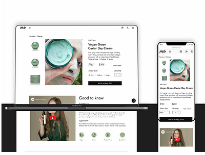 Skincare E-commerce Website - Jild Wellness brand design design ecommerce graphic design landing page landingpage productwebpage redesign responsivedesign skincare ui uiux user user experience user interface design web design webdesigner webflow website