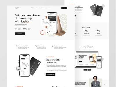 Payfast ~ Finance Website Exploration💻 bank banking website clean design finance finance website fintech fintech app fintech branding home page landing page online banking ui user interface ux web web design web page website website design