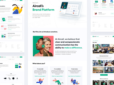 Aircall's Brand Platform aircall brand branding external internal platform ui ux visual webdesign website