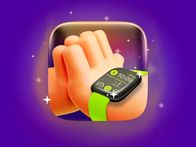 ⌚️Apple Watch Faces App Icon 3d app branding design graphic design icon illustration ios ios app logo mobile product ui vector