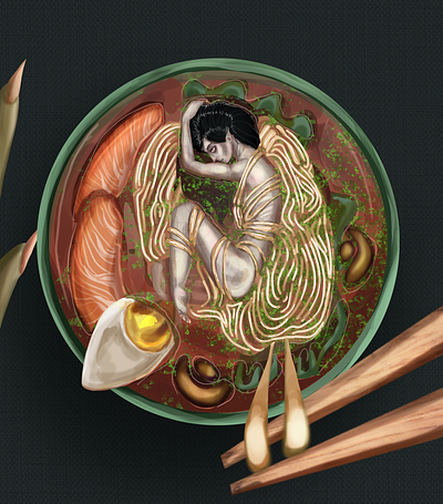 Noodles with meat adobe photoshop branding digitalart art artist digitalart art digitaldrawing digitralart graphic design illustration