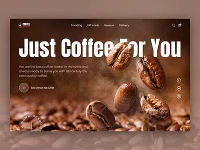 Coffee World – Premium Coffee Shop Website UI food beverage ui shahriarsultan