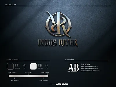 Indus River logo design band branding gothic graphic design logo logo design logotype metal rock