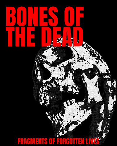 Bones of the dead graphic design