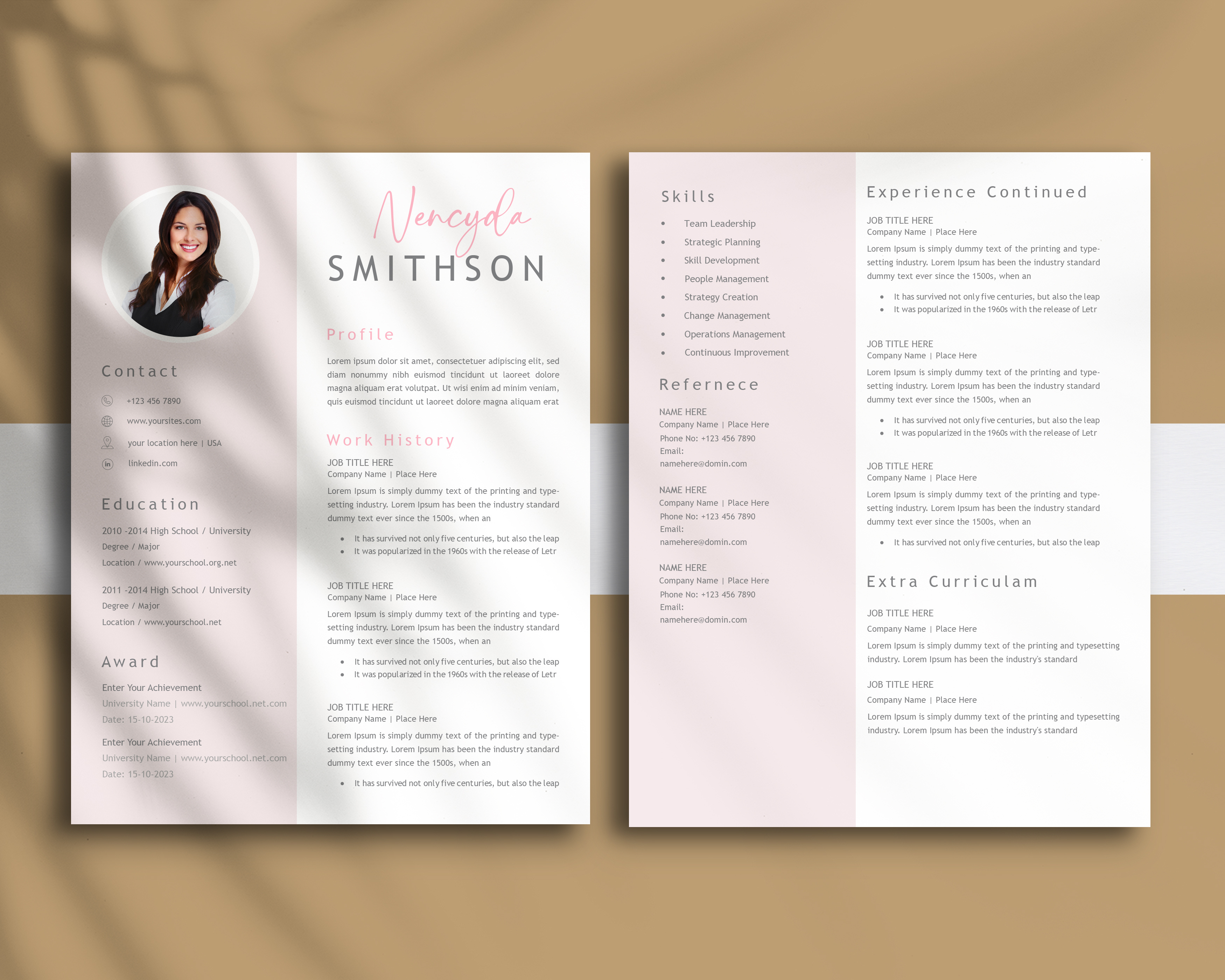 Creative Resume Template Resume for Word microsoft word