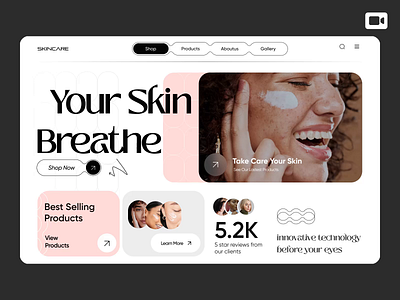 Skin Care Products Web Design cosmetics cosmetics store design ecommerce face care makeup medical care online retailer online shop personal care product page design self care shopify shopify website skin care ui ux web web design website