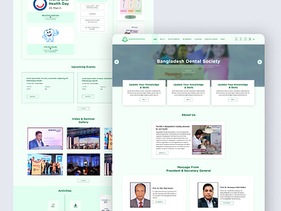 Bangladesh Dental Society Project admin panel design adobexd android app dashboard design figma graphic design illustration landing page logo medical website mobile app photoshop portfolio product design ui ui designer ui ux user interface design website design