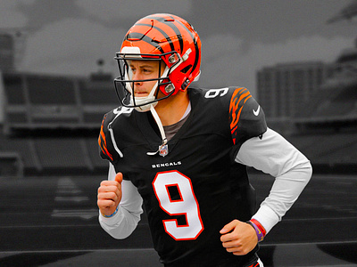 Cincinnati Bengals Uniform Concept bengals branding burrow cincinnati compositing concept graphic design jersey joe burrow nfl retouching uniform