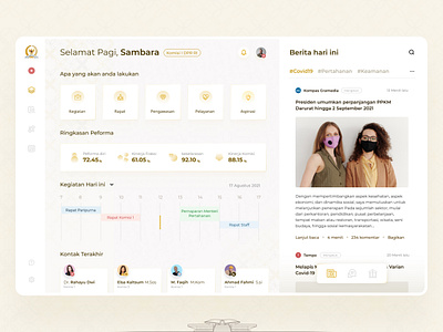 Representative Council - Dashboard clean council country dasboard design dashboard gold goverment indonesia ipad politic representative ui ux