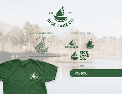 Rice Lake Co. adobe badge brand branding clothing des design graphic design grunge illustrator logo vector