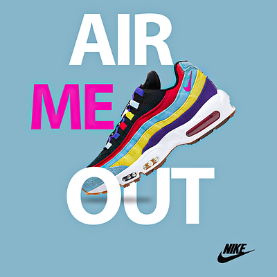 Nike air social media branding graphic design social media post